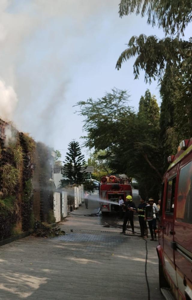 According to the civic body, the incident was reported on Monday afternoon at about 2:32 pm