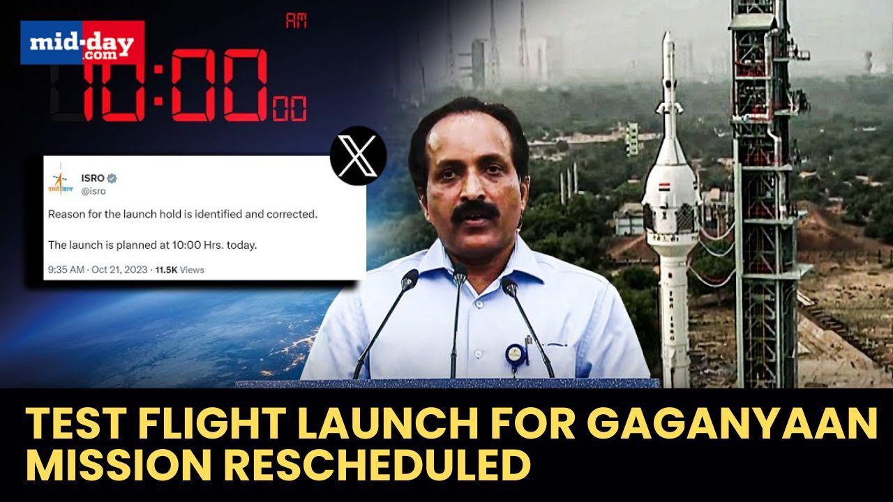 Problem 'identified and corrected', Gaganyaan mission's test flight rescheduled