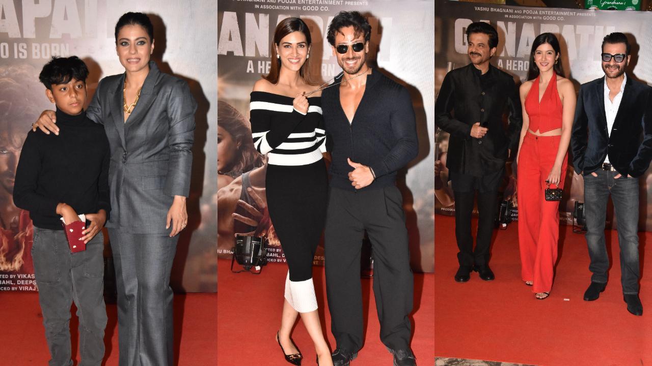 Ganapath screening: Celebs come together to cheer for Tiger Shroff-Kriti Sanon