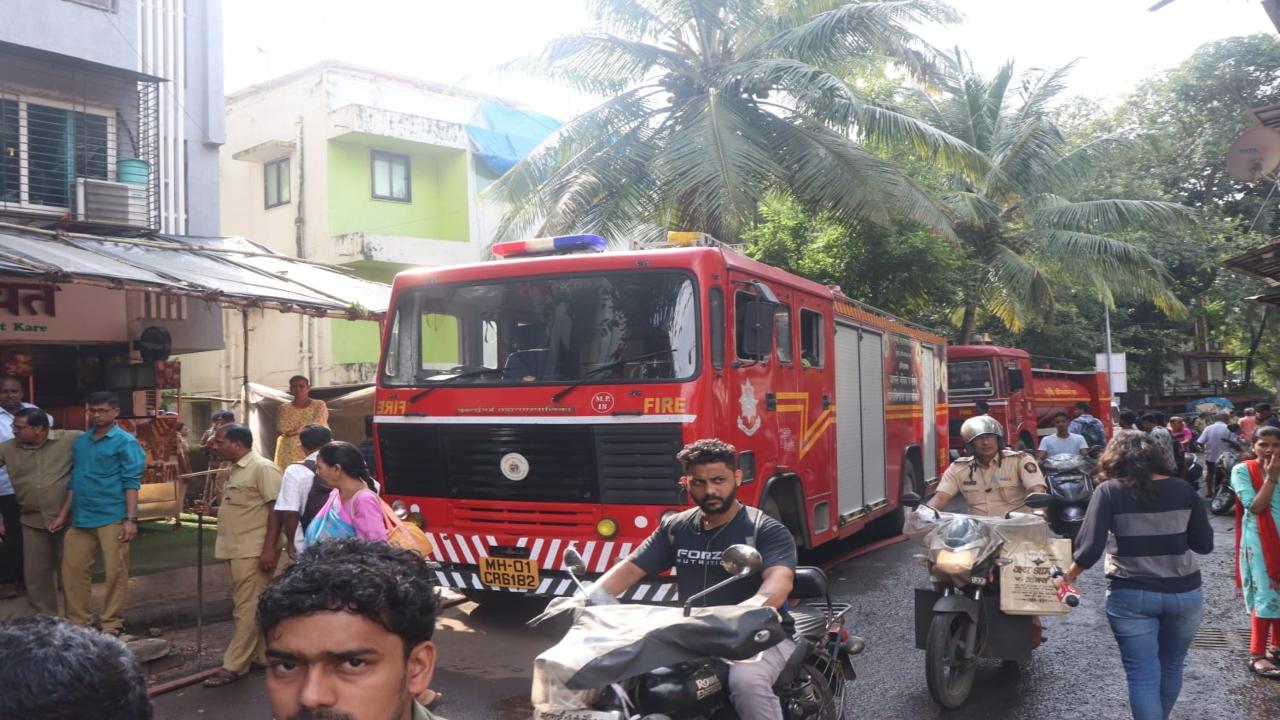 It took nearly three hours for the fire brigade to extinguish the blaze. More than eight fire engines and other firefighting equipment were used in the operation, a fire official said.