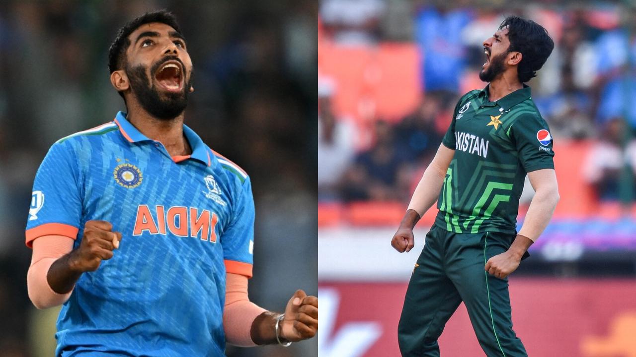 Jasprit Bumrah and Hasan Ali:
Pakistan's speedster Hasan Ali has 6 wickets and is the third rank holder in the list of leading wickets takers in the ICC World Cup 2023. India's lead speedster Jasprit Bumrah has 6 wickets under his belt and is sharing the third spot with Hasan Ali in the list. Who will strike more wickets in today's clash, will be an exciting point to watch