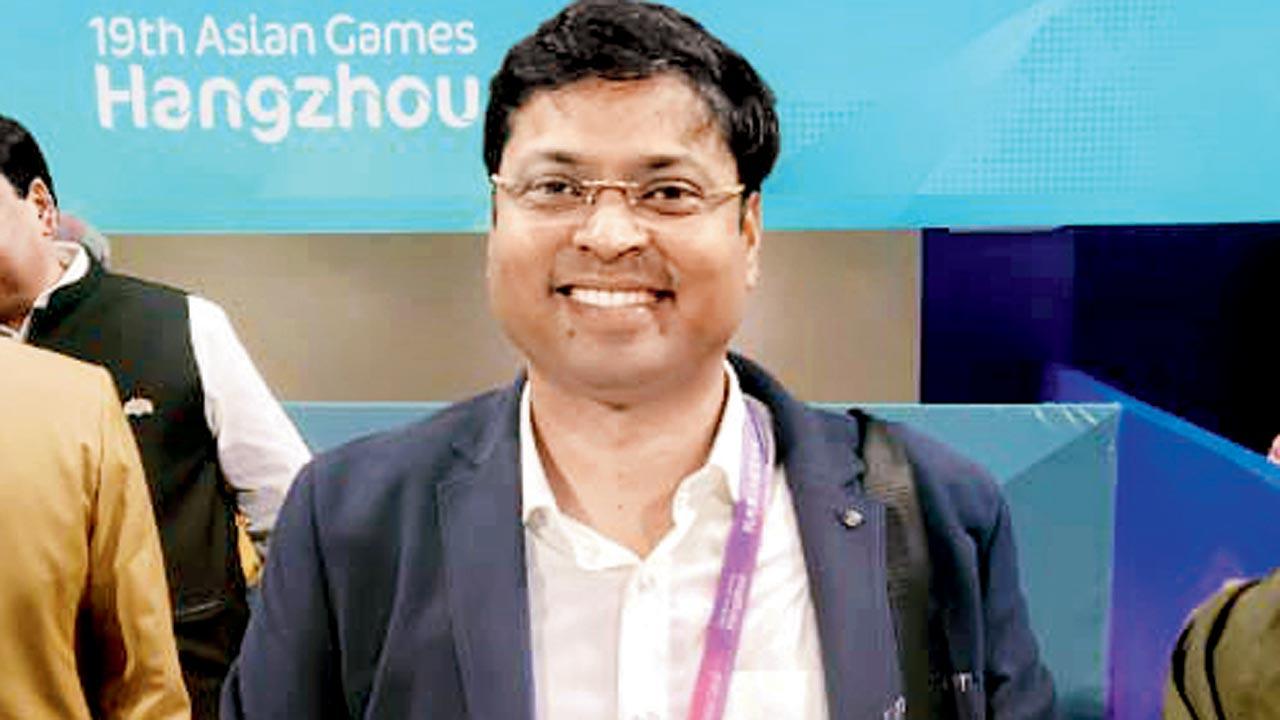 Hockey India chief Dilip Tirkey is all smiles after India’s win yesterday. Pic/Ashwin Ferro