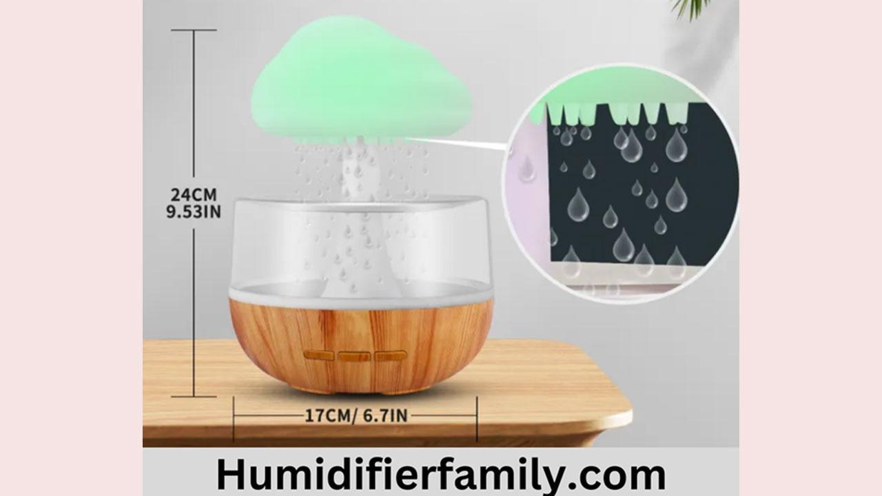 Rain cloud humidifier - Mushroom water drip and Aroma Diffuser: Family Discount!