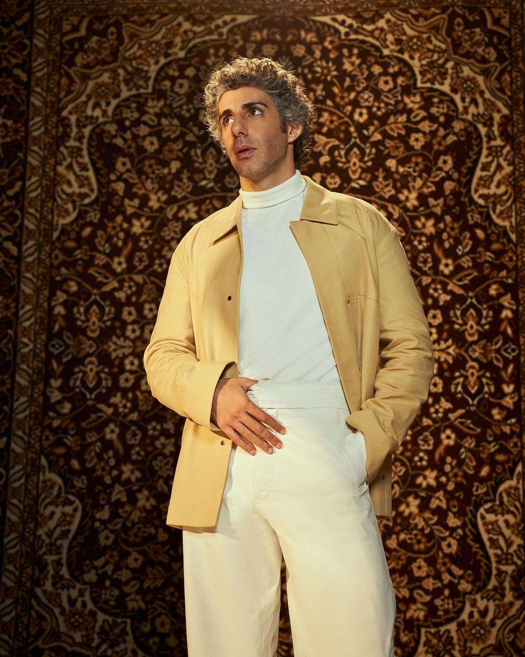 In a departure from the norm, Jim Sarbh opted for a neutral palette in which he looked absolutely dapper