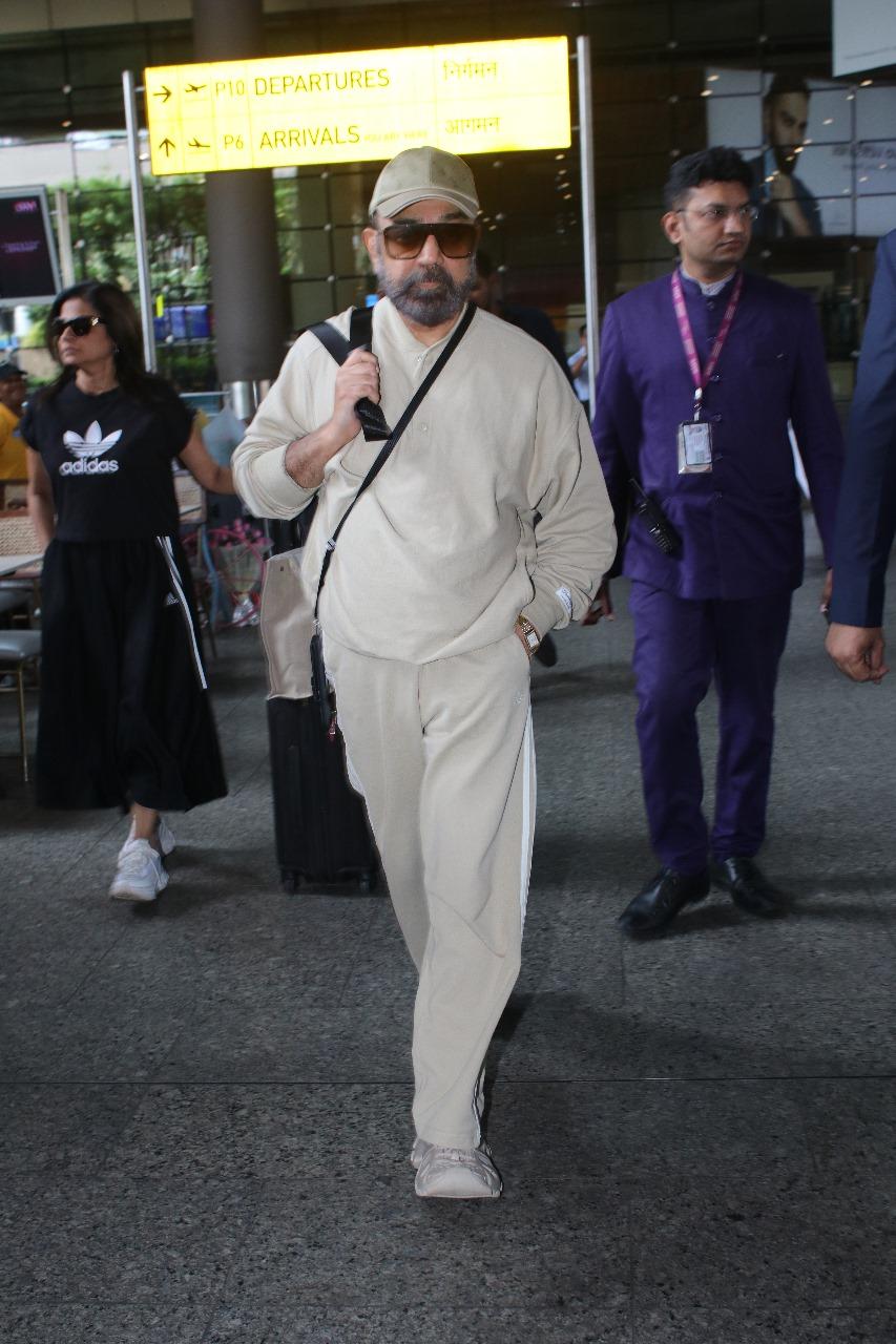 Kamal Haasan was seen at the airport today