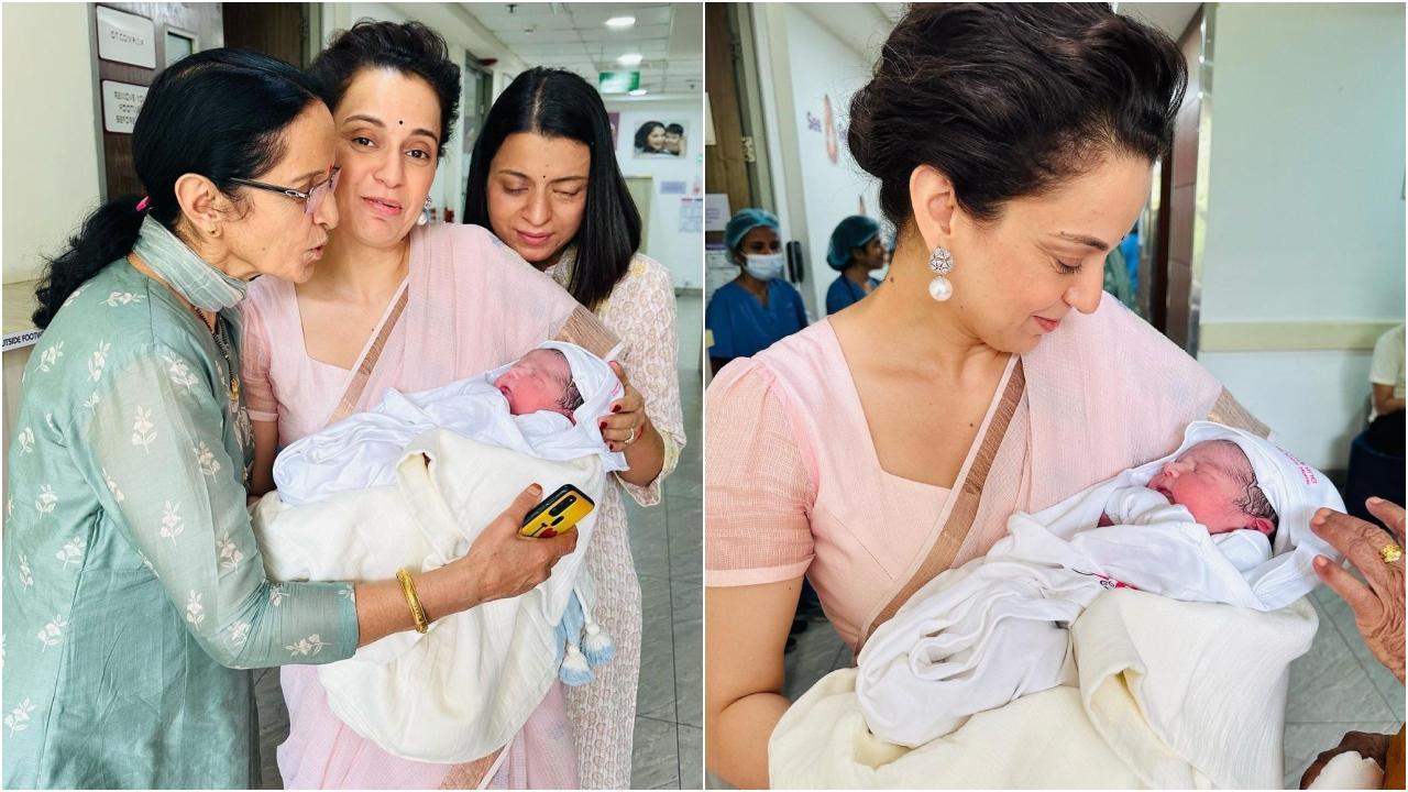 Kangana Ranaut gets emotional as she welcomes nephew Ashwatthama