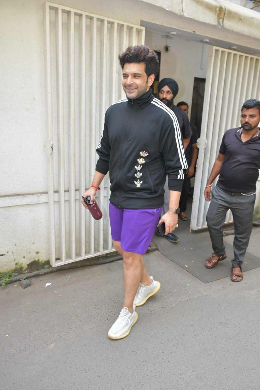 Karan Kundrra was spotted at his gym today