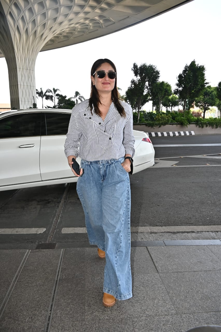Bebo was seen wearing jeans and a cute shirt