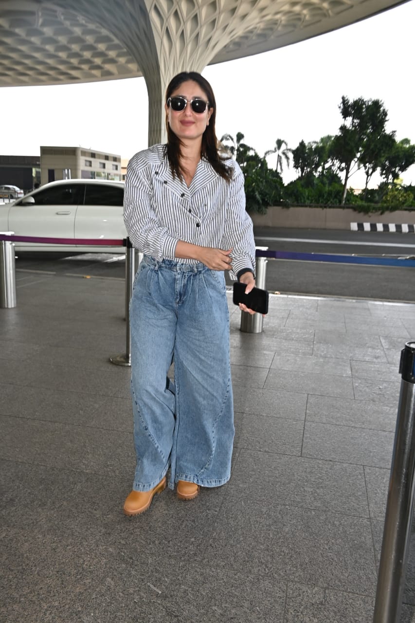 Kareena Kapoor Khan was spotted at the airport this morning