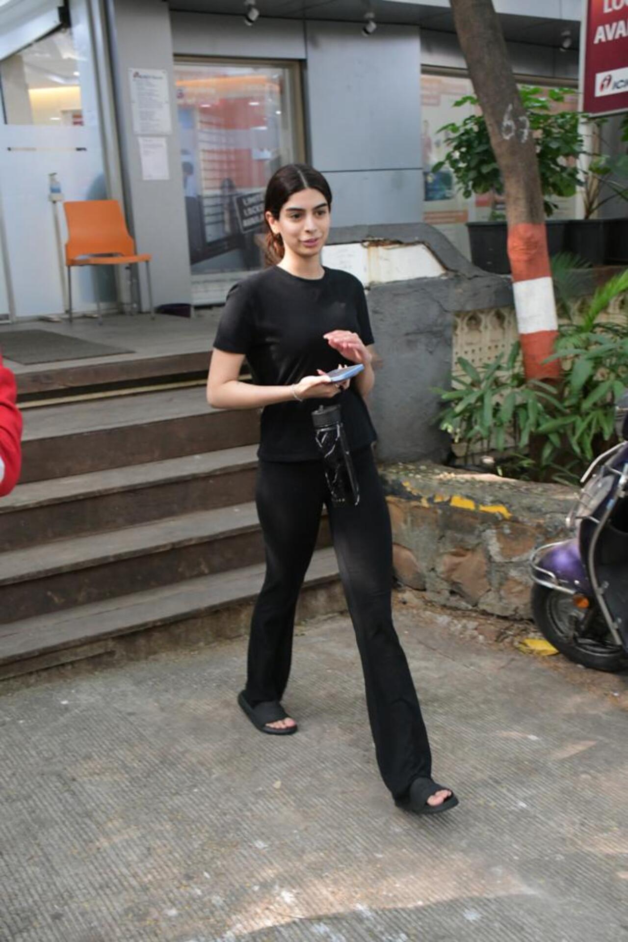 Khushi Kapoor was at the gym