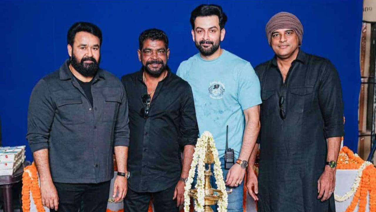 L2- Empuraan: As Prithviraj and Mohanlal start shooting, fans call it the 'biggest Mollywood cinema'