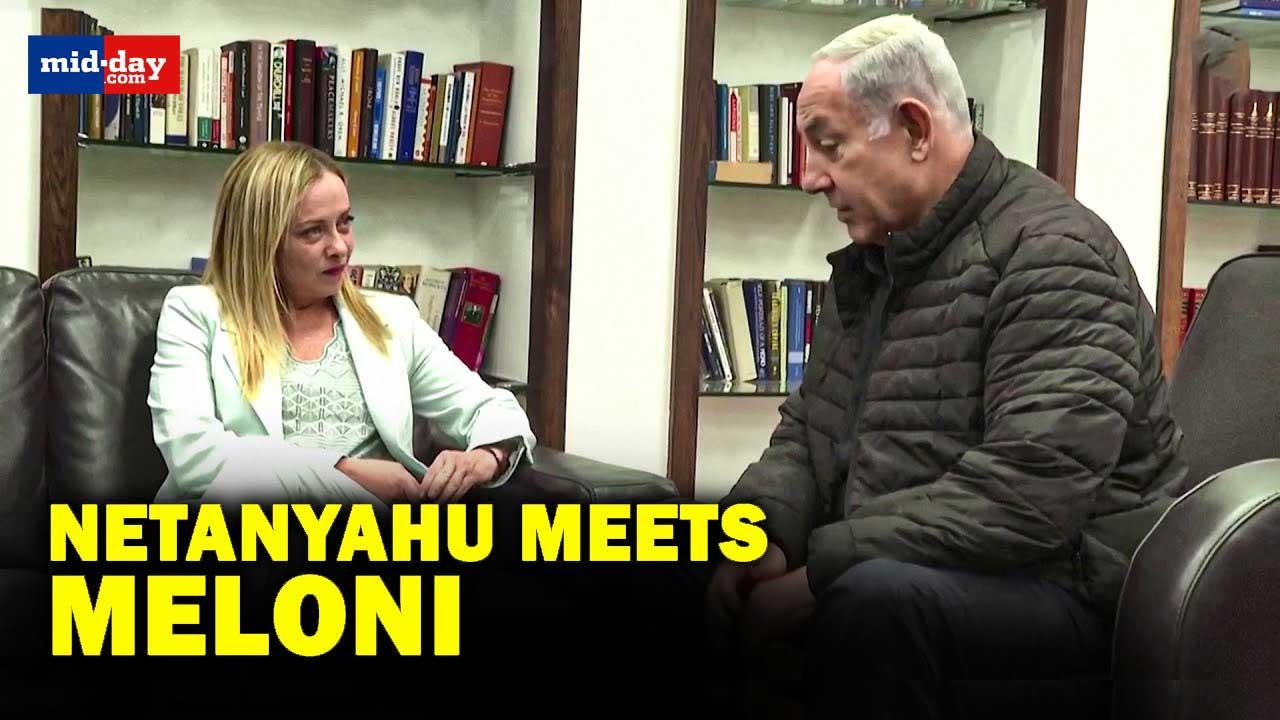 Israel-Hamas Conflict: Italian PM Meloni meets Israel’s Netanyahu
