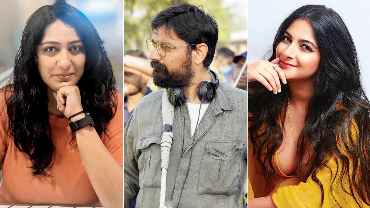 Radhika Anand, writer, Karan Boolani and Rhea Kapoor
