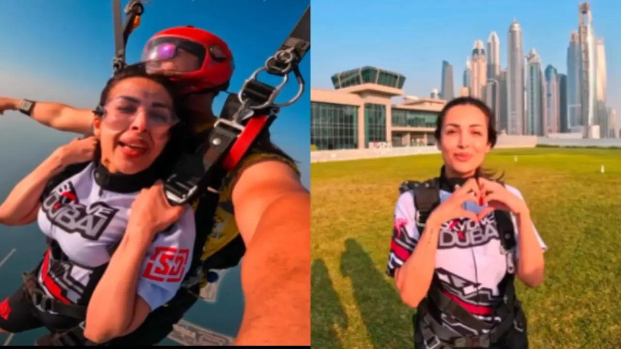 Malaika Arora celebrated her 48th birthday on October 23. She has now shared a video of her skydiving experience in Dubai. Read More