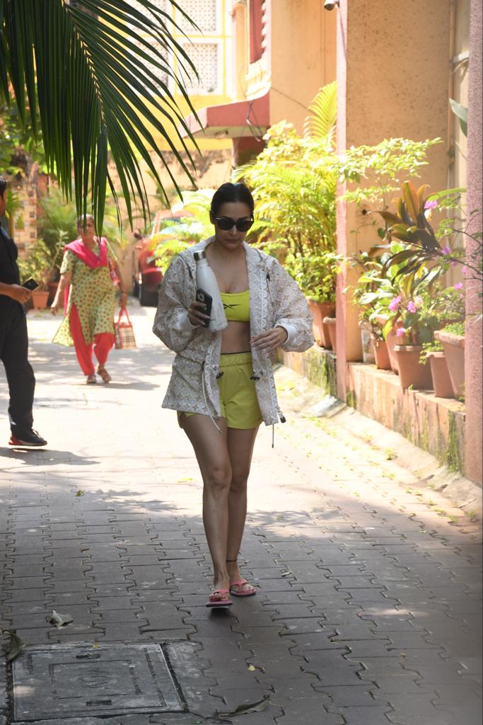 Malaika Arora was spotted heading out of her building today