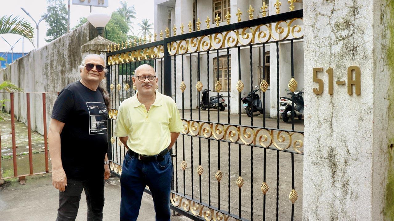 Kaizad Kutar (right) at 51-A with Loy Henriques of Andrew Villa