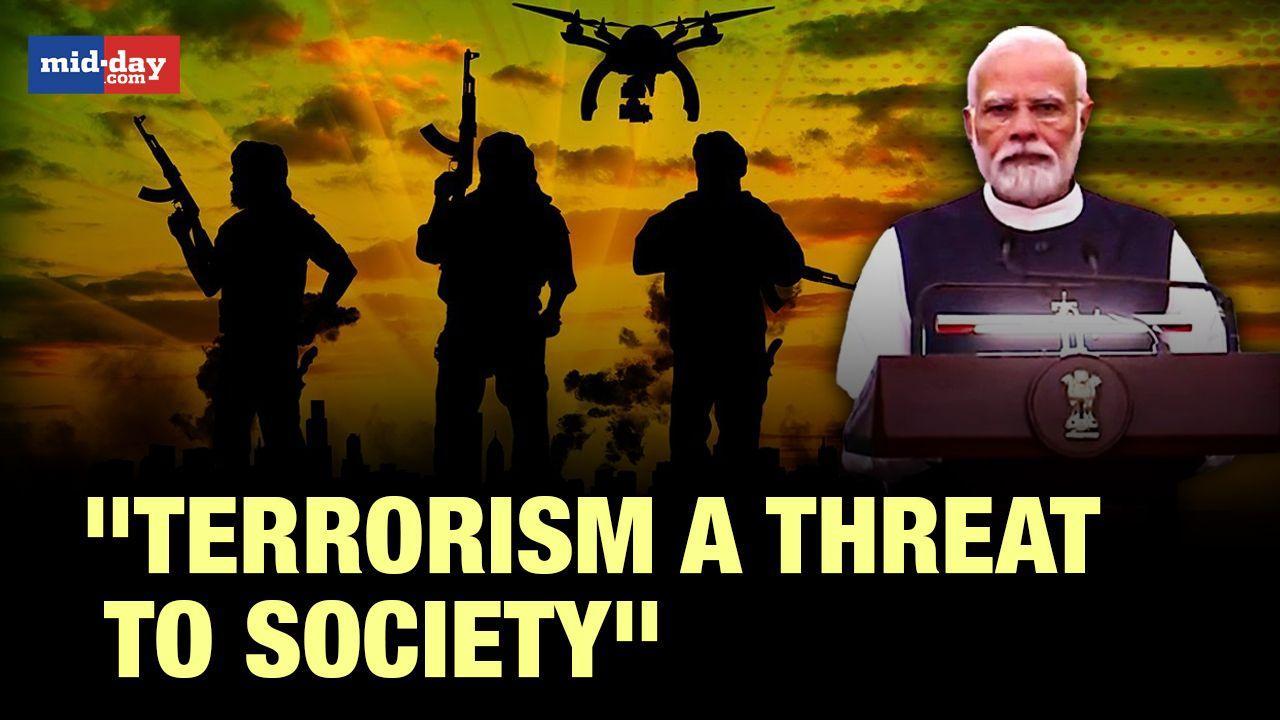 'Terrorism a threat to humanity', PM Modi at MoU exchange event between 