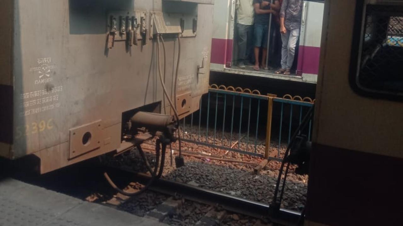 Borivali-bound local train coach uncouples at Marine Lines station, services hit