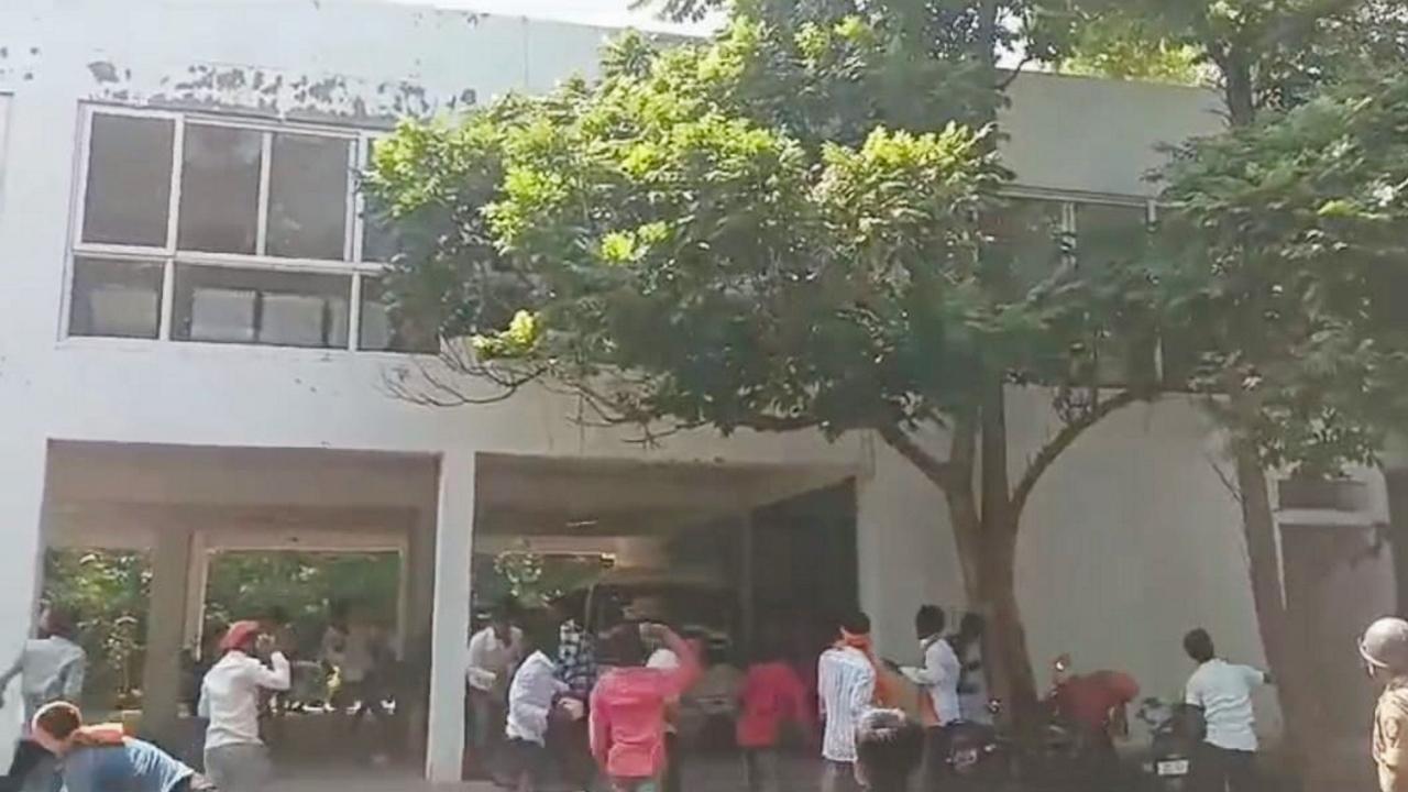 The incident took place in Maharashtra's Beed district at around 11 AM on Monday, the police said