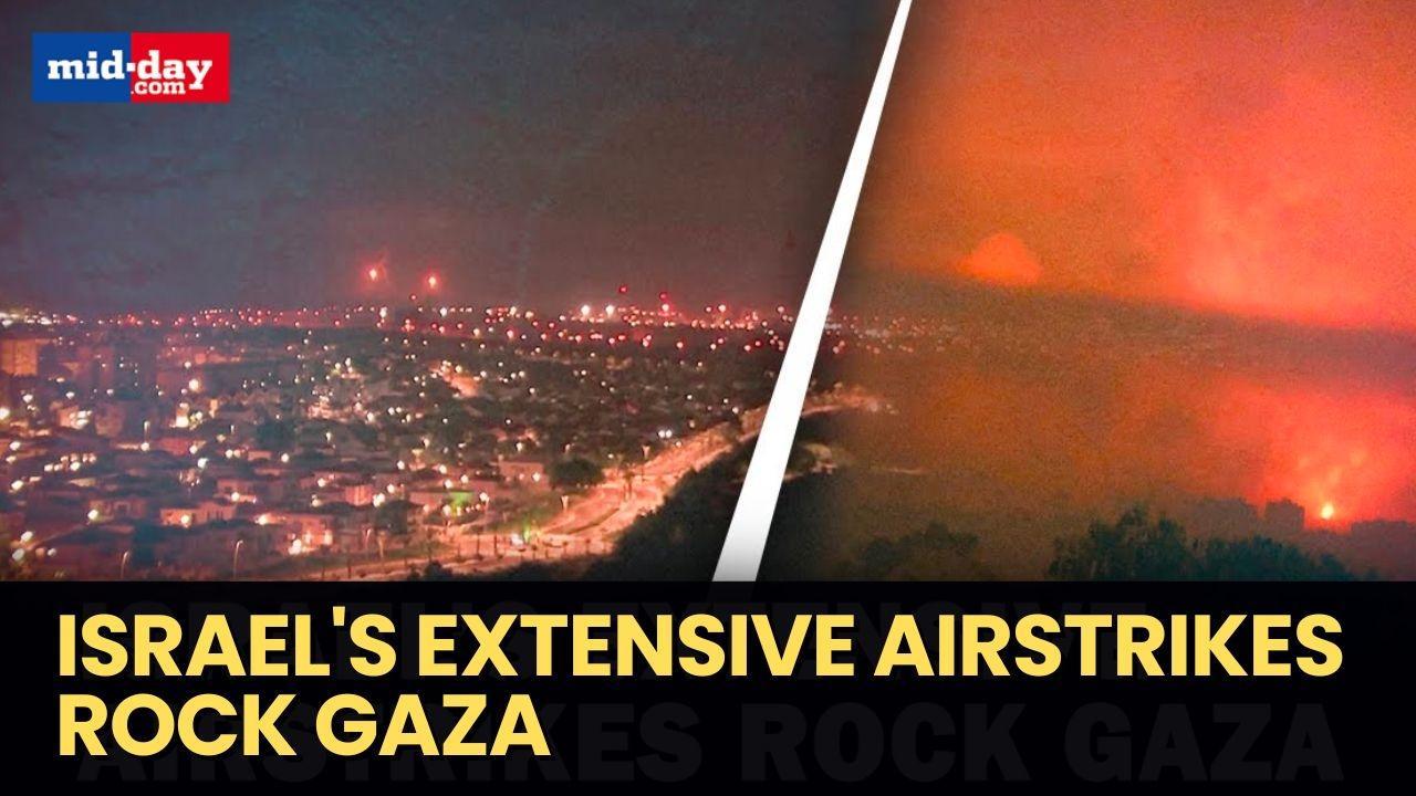 Explosions Seen In Gaza Skylines As Israel Steps Up On Ground Operation