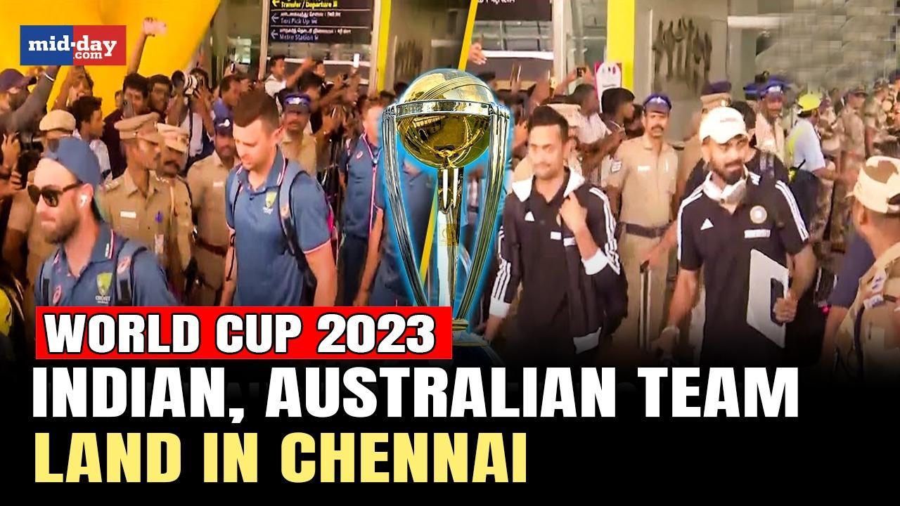 ODI World Cup 2023: Indian, Australian cricket teams land in Chennai 