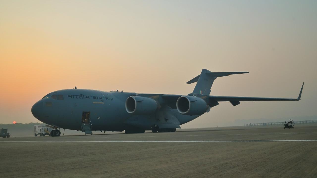 The plane is transporting the aid to El-Arish airport in Egypt. An IAF C-17 aircraft got airborne today morning for the Al Arish airfield in Egypt carrying over 38 tonnes of relief material and medical supplies, the IAF wrote on X