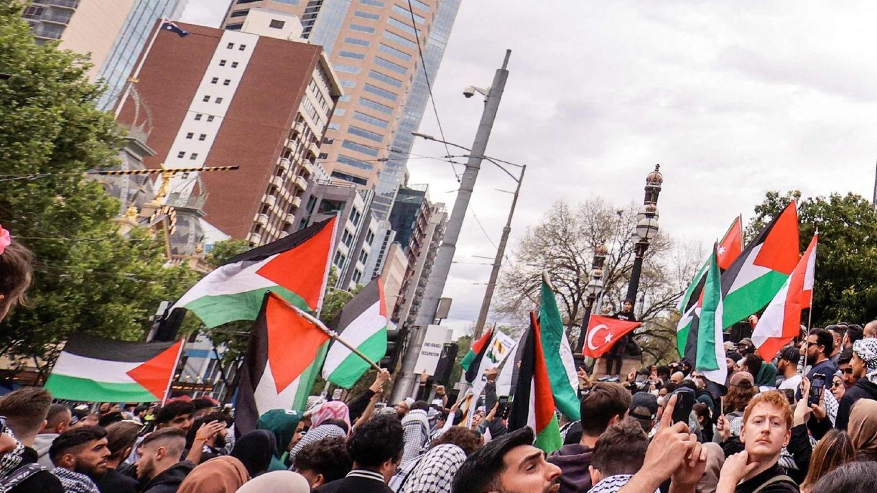 IN PHOTOS: Hundreds take part in pro-Palestine march in Australia