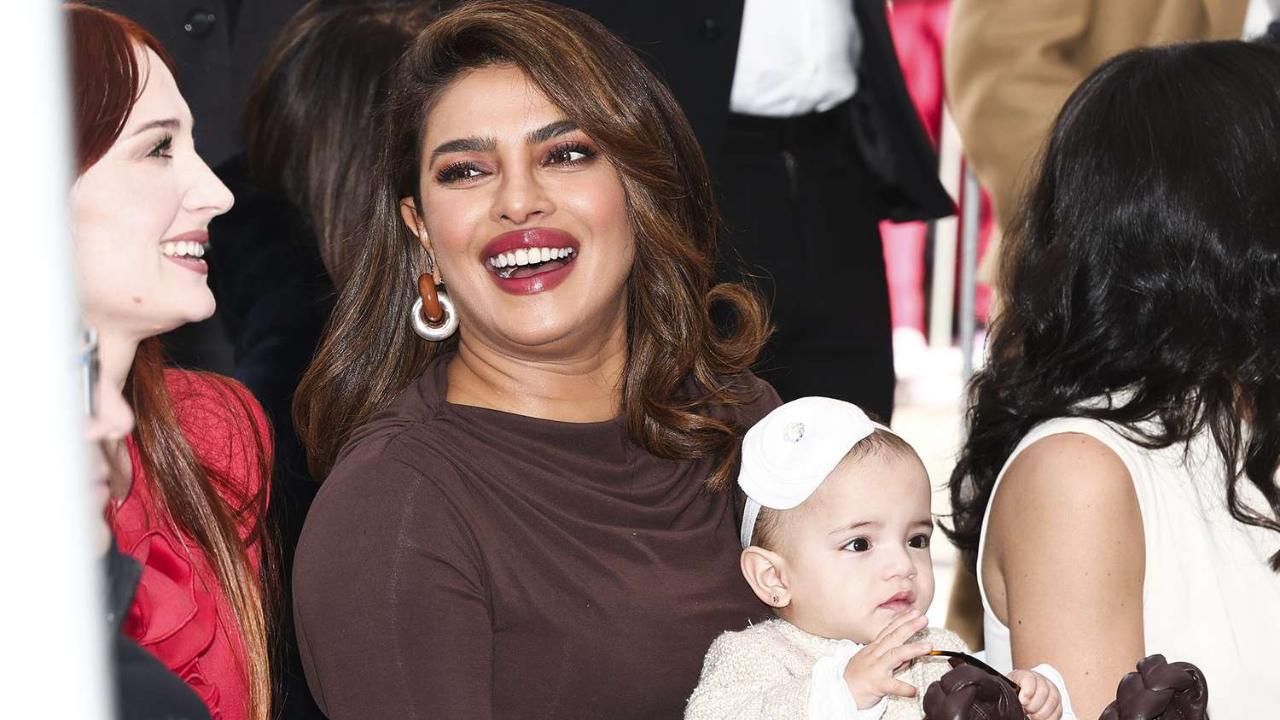 Priyanka Chopra and Malti Marie get a surprise visitor from India, see pic