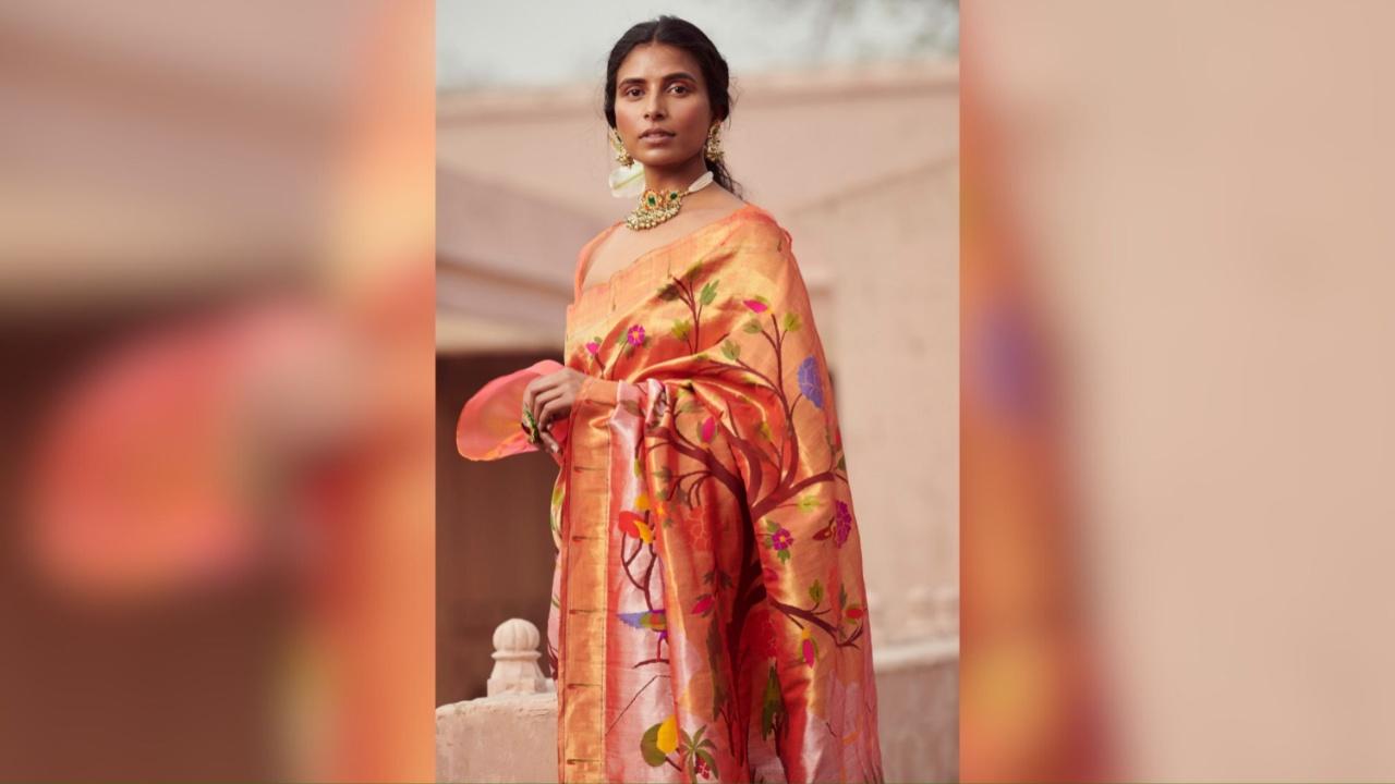 This year, there is a noticeable preference for Paithani sarees, which is unquestionably one of the top choices for the festival. For Gupta,  Paithani sarees are his personal favourites, particularly because of their enchanting motifs like peacocks, parrots and floral designs. “The vibrant and lively feel of these sarees is utterly irresistible and makes them a perfect choice for Navratri.” 