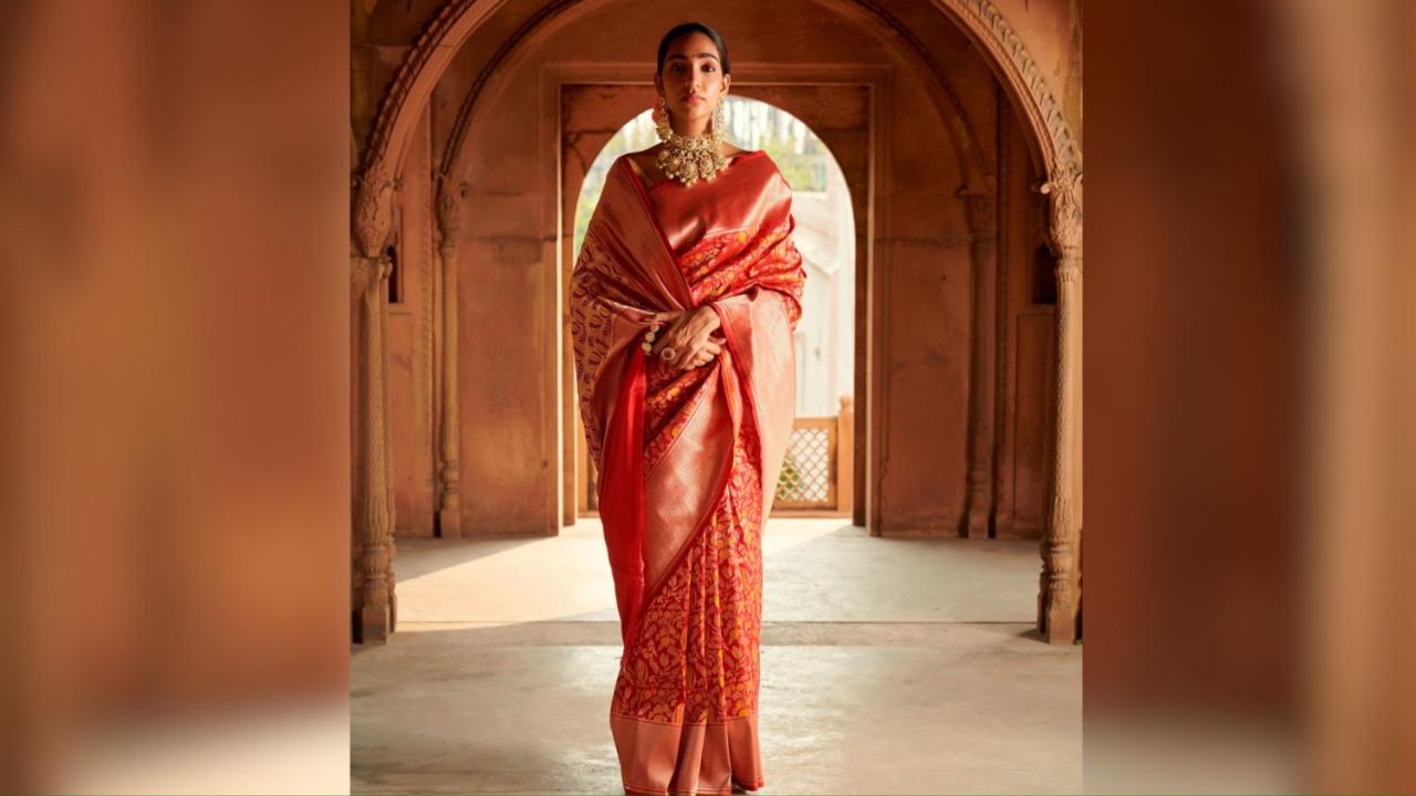 Further, according to Gupta, Banarasi sarees, particularly those in vibrant hues, are also immensely popular. With their numerous weaving variants like Shikargha and Kadhwa, they are a perfect fit for the festive ambience of Navratri. 