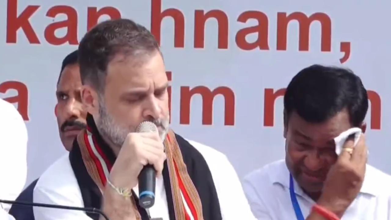 Rahul Gandhi was scheduled to cover a distance of around 4-5 km and address a rally near the governor's house after the conclusion of the march