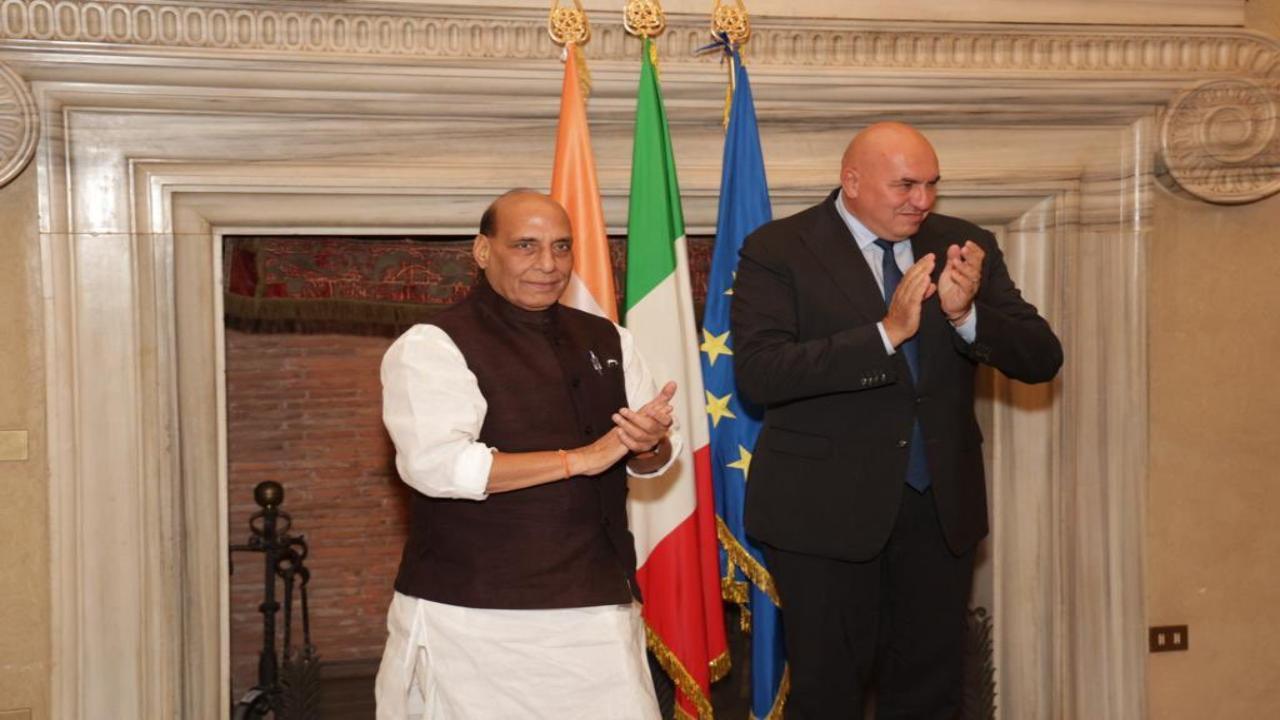 Rajnath Singh signs agreement on defence cooperation with Italian counterpart