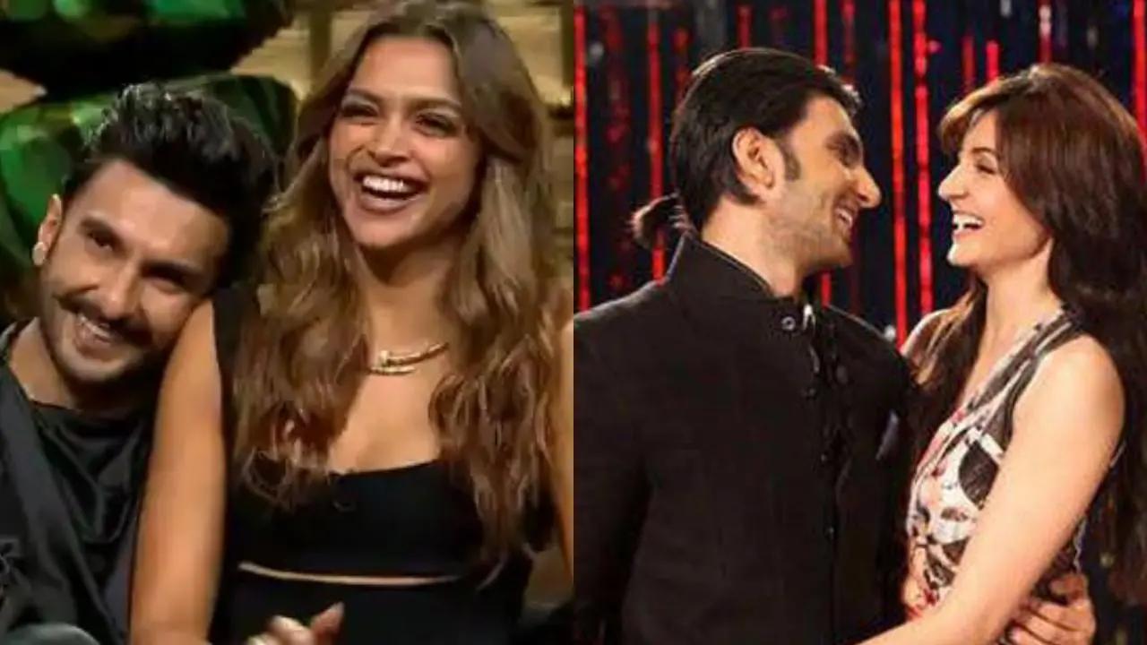 On Koffee With Karan, Ranveer Singh described how he first met Deepika Padukone. Soon after, netizens dug out a similar story narrated by Singh in the past, but for Anushka Sharma. Read more