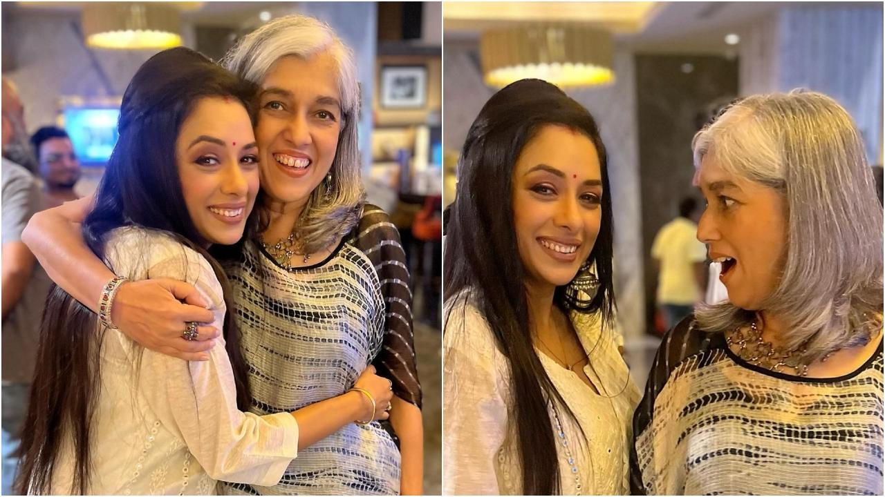 Monisha reunites with Maya! Rupali Ganguly shares pictures with Ratna Pathak from Dhak Dhak's screening