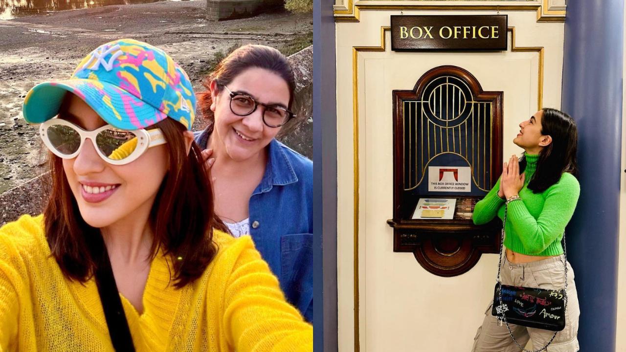 Sara Ali Khan and Amrita Singh paint London towns in 'bold colours'; see pics