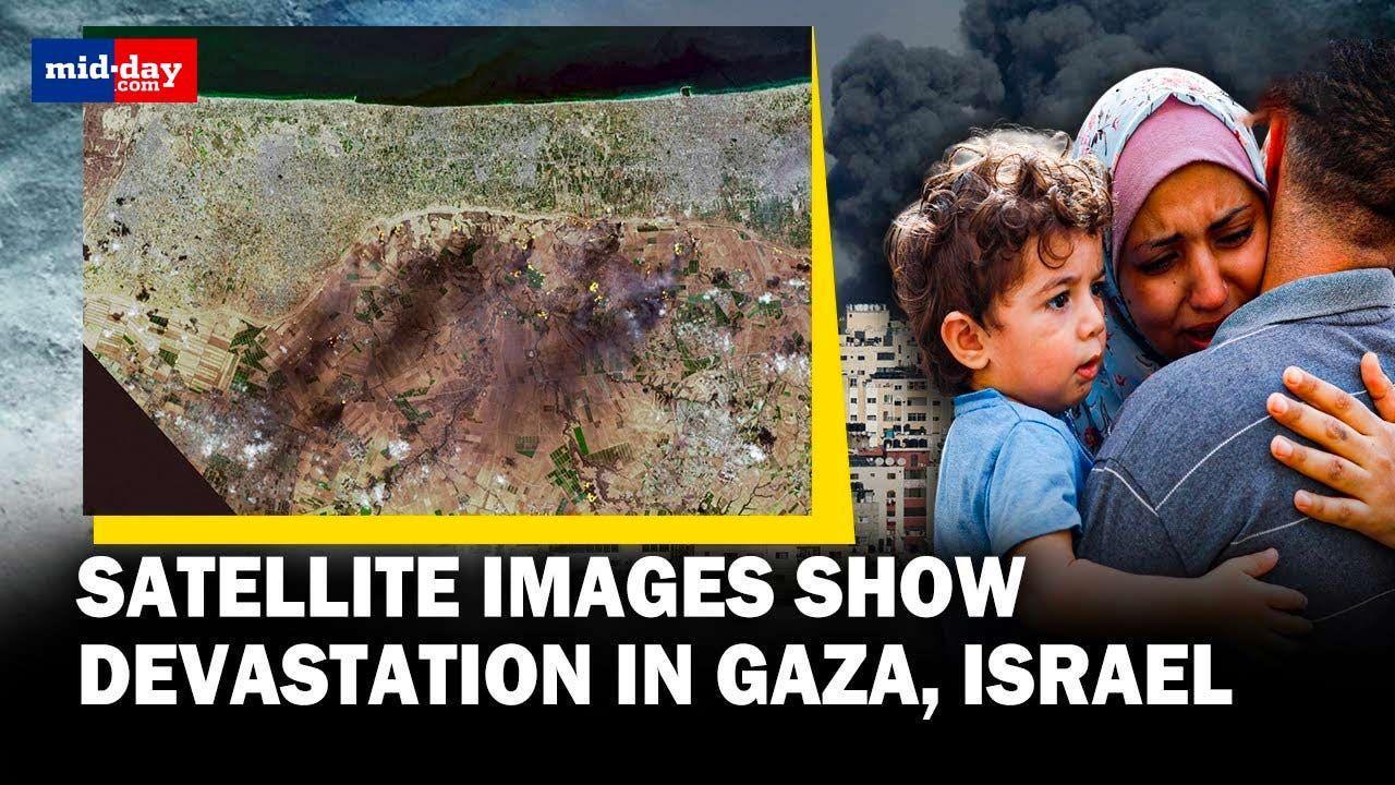 Israel-Palestine conflict: Satellite images show destruction, devastation 