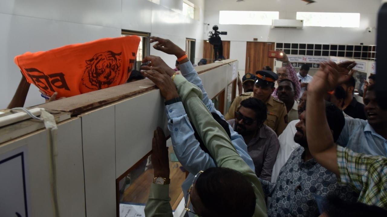 The Shiv Sena (UBT) leaders submitted the post cards reportedly written by the residents of the buildings and expected intimidate action by the state government