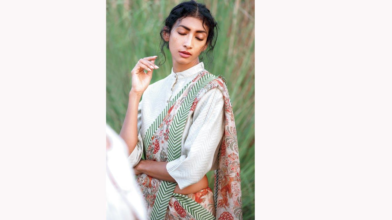 Karan Torani’s first collection, Airawata, was a tribute to his grandmother who hailed from Bhopal, also known for Chanderi weaves. Within a week of posting images on Instagram, Ensemble offered him a retail opportunity 