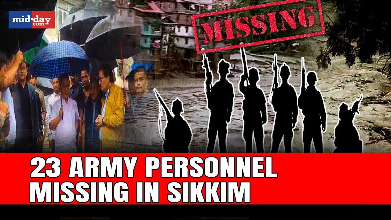 23 army personnel missing in Sikkim after flash flood in Teesta river