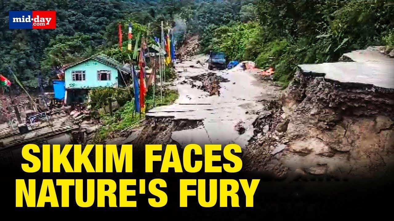  Sikkim: Roads washed away, houses damaged in Richu village after flash floods