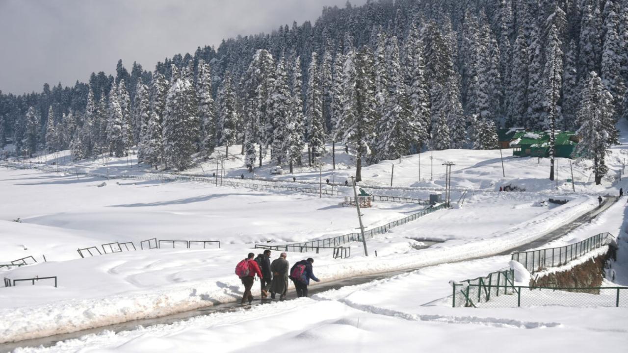 Snow, rains bring mercury down in Kashmir