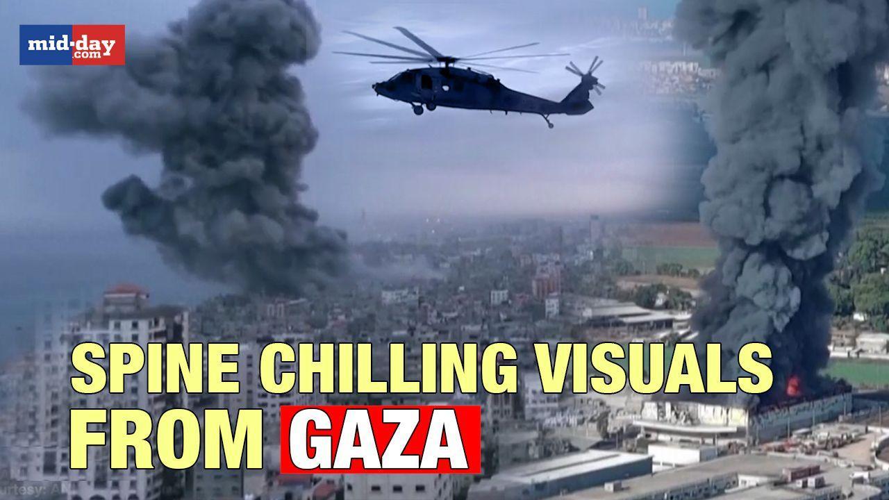 Spine- chilling visuals from Gaza emerge after Israel launches retaliation