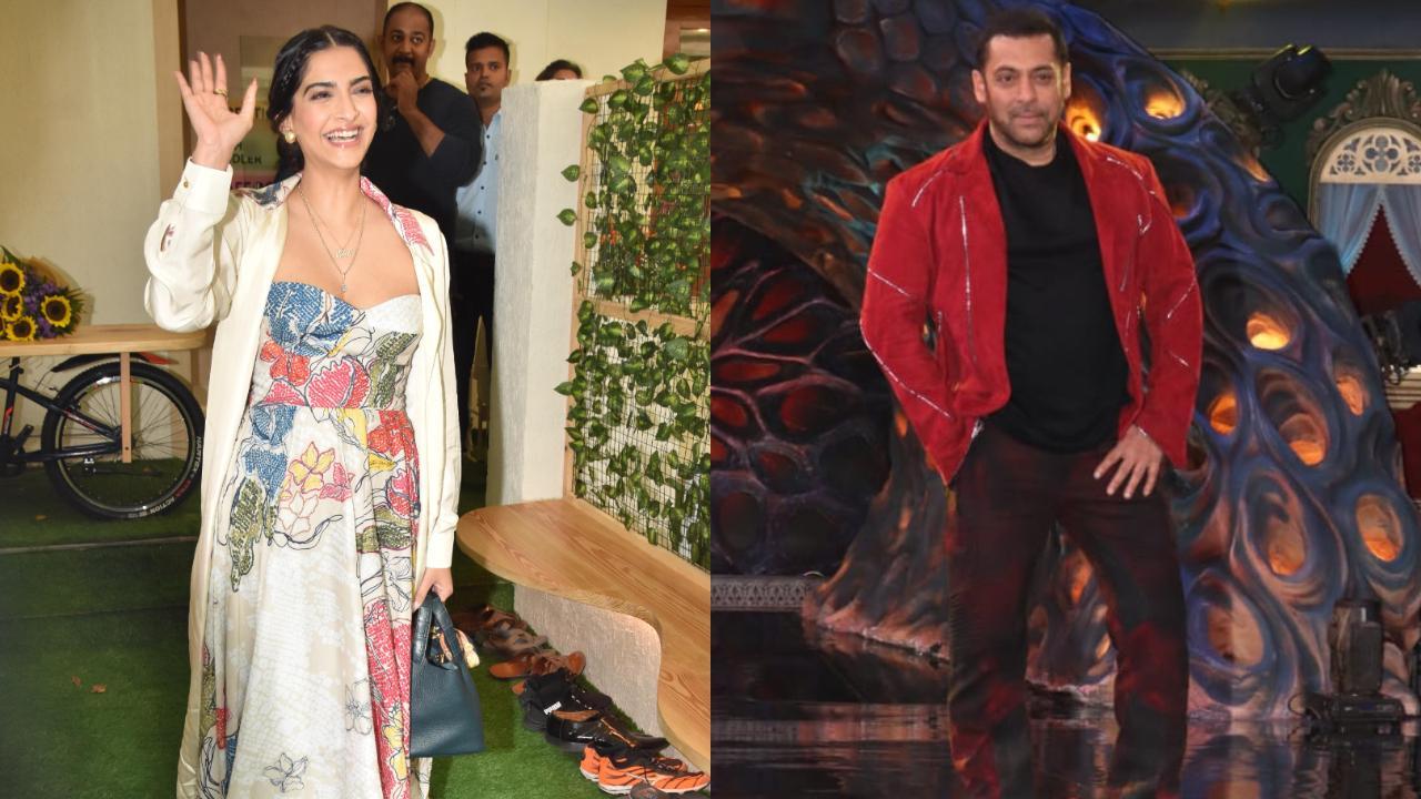 Sonam And Salman Sex Videos - Spotted in the city: Salman Khan poses on Bigg Boss set; Sonam Kapoor at a  school launch