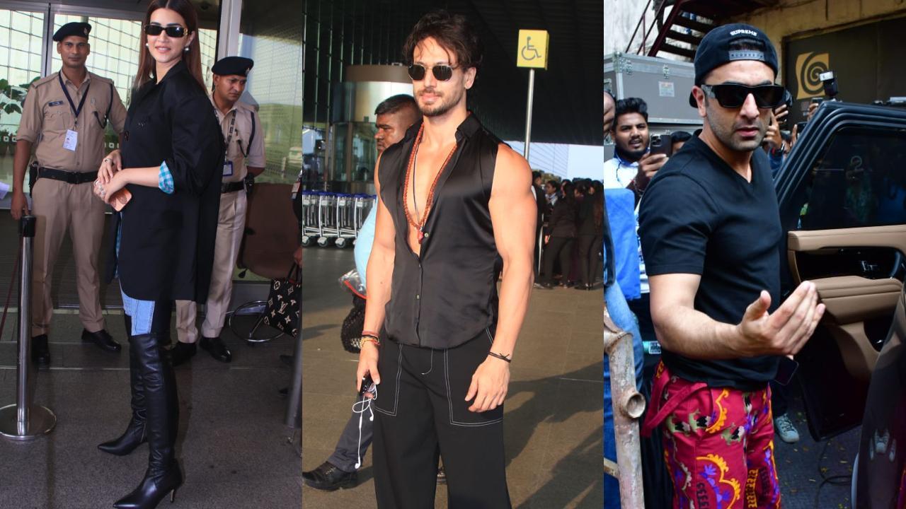 Spotted in the city: Kriti Sanon and Tiger Shroff on their A-game at the airport