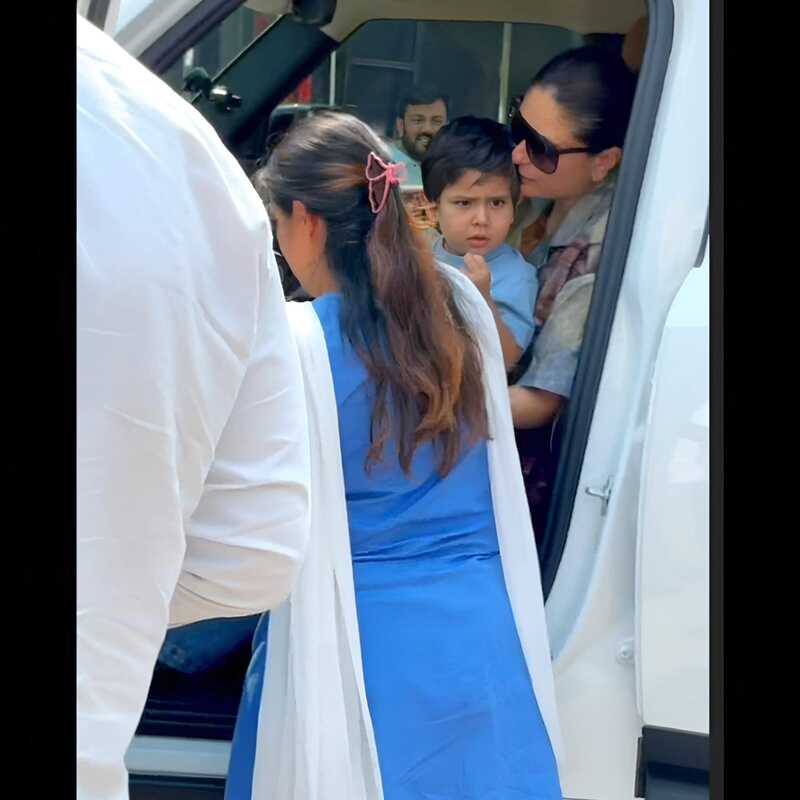 Kareena Kapoor Khan spotted with baby Jeh Ali Khan
