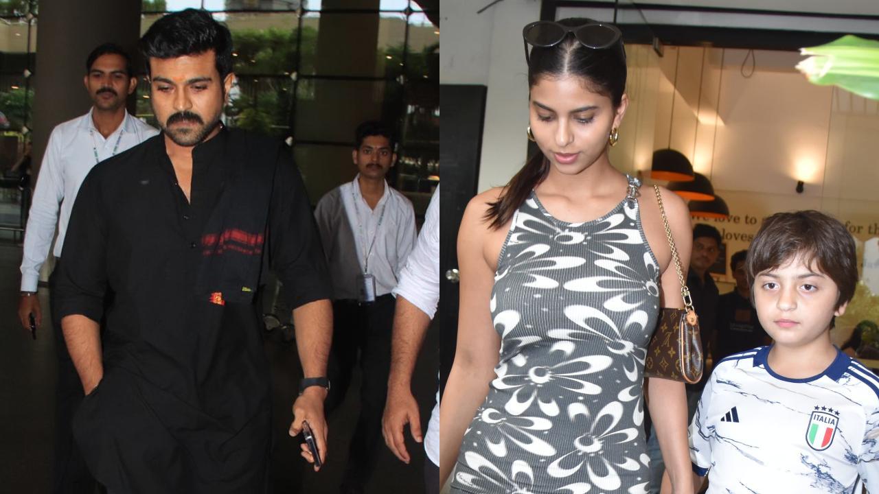Spotted in the city: Suhana Khan, AbRam Khan, Ram Charan and others
