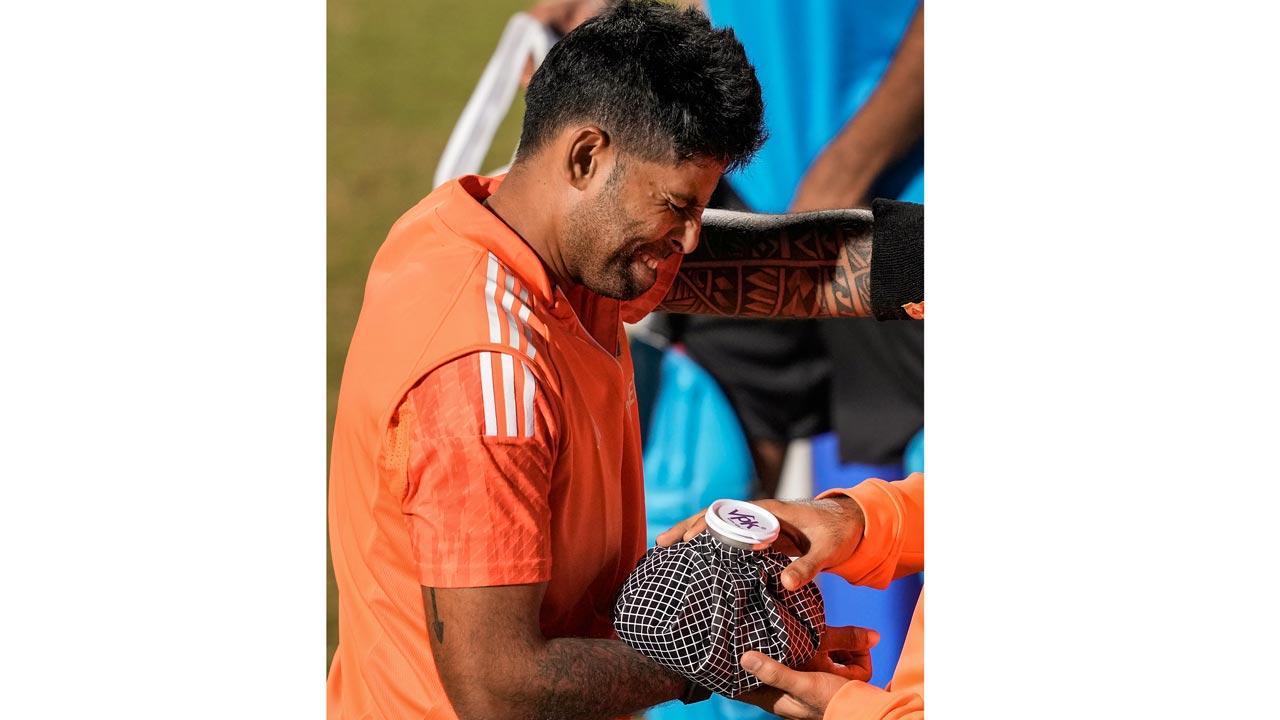 ICC World Cup 2023: Surya sustains hand injury
