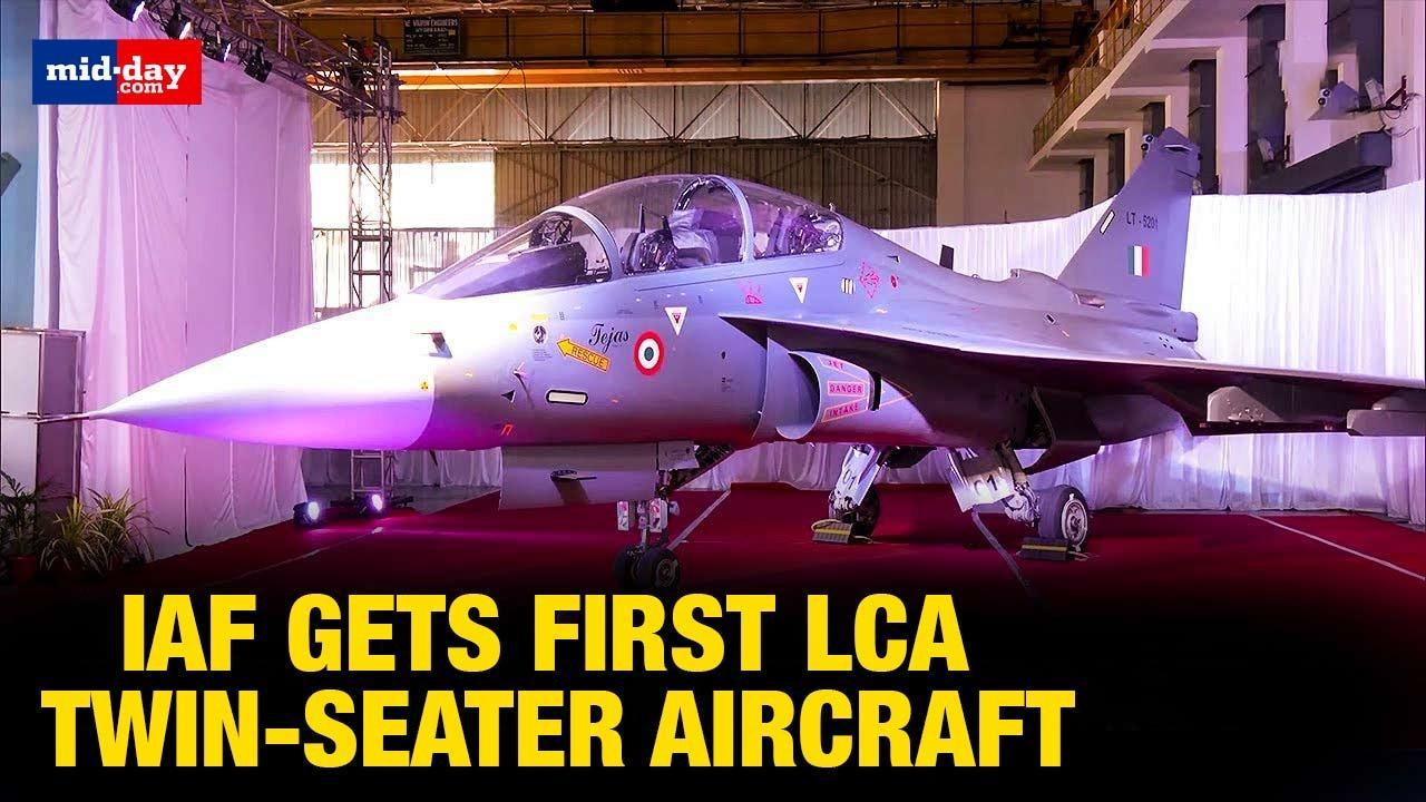 Hindustan Aeronautics delivers first LCA Tejas twin-seater aircraft to IAF
