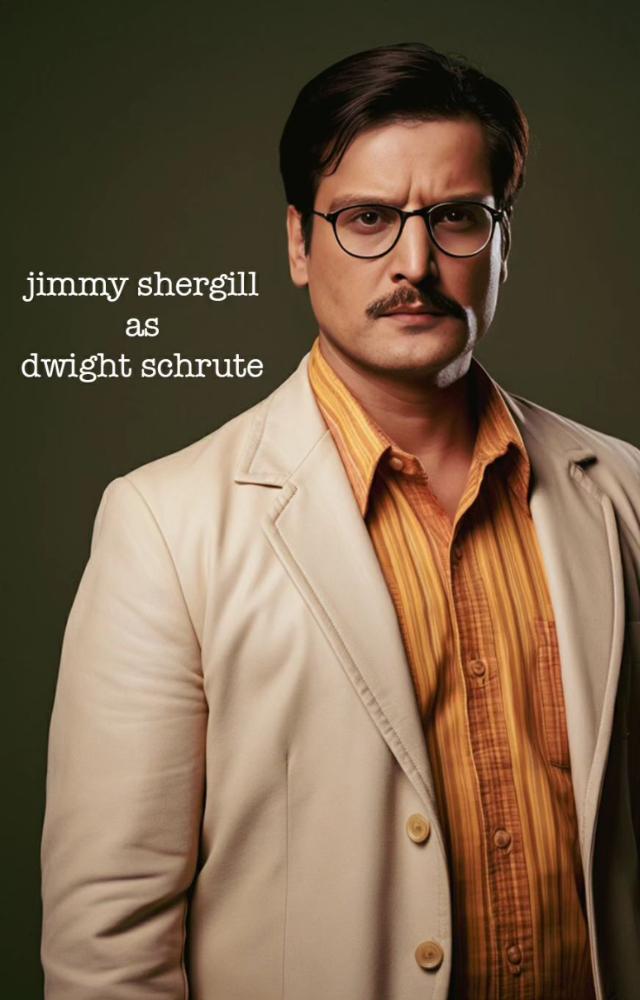 Jimmy Shergill might be the right choice for the rule-following, disciplined and little quirky Dwight Schrute