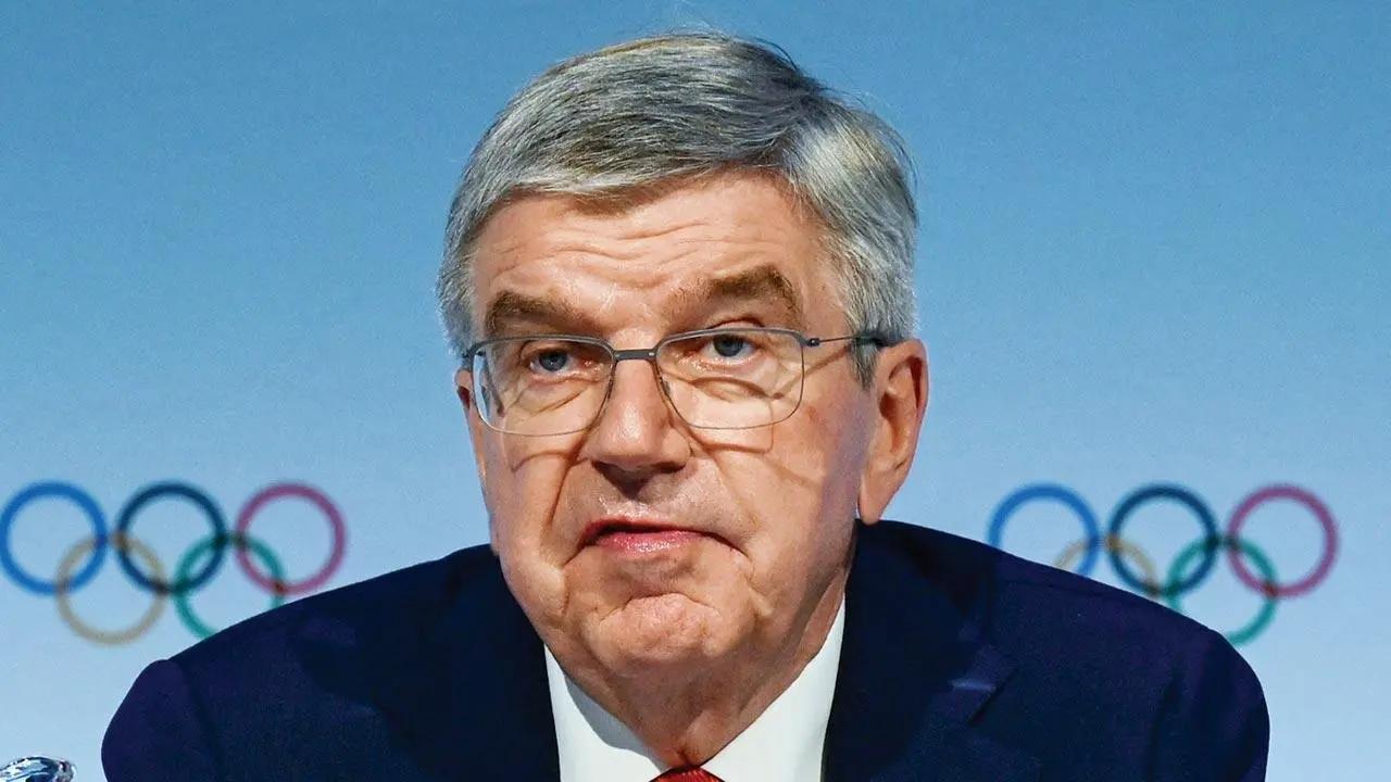 IOC President Thomas Bach chairs second day of Executive Board meeting in Mumbai